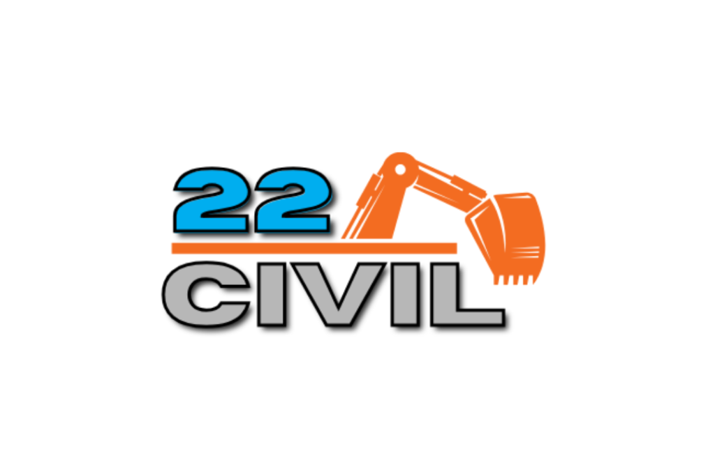22 Civil logo featuring an excavator, representing construction services by TLH Group and James Marroun.